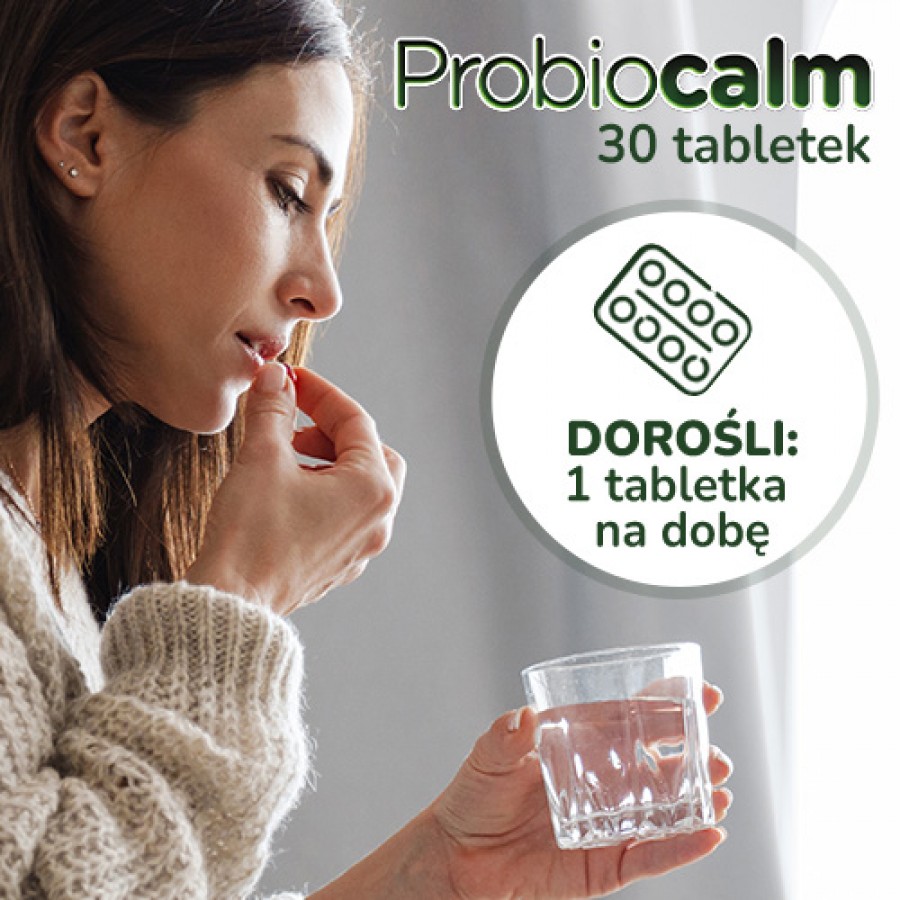 Zdjęcie produktu - 3 Aflofarm ProbioCalm Probiotyk, 30 tabl.