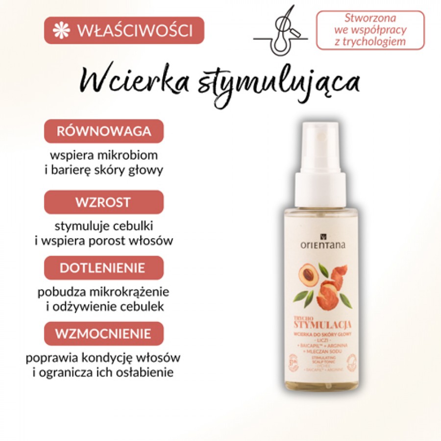 Miniaturka artykułu - #0 Orientana Trycho Stymulacja Wcierka do sk&oacute;ry głowy, 100 ml