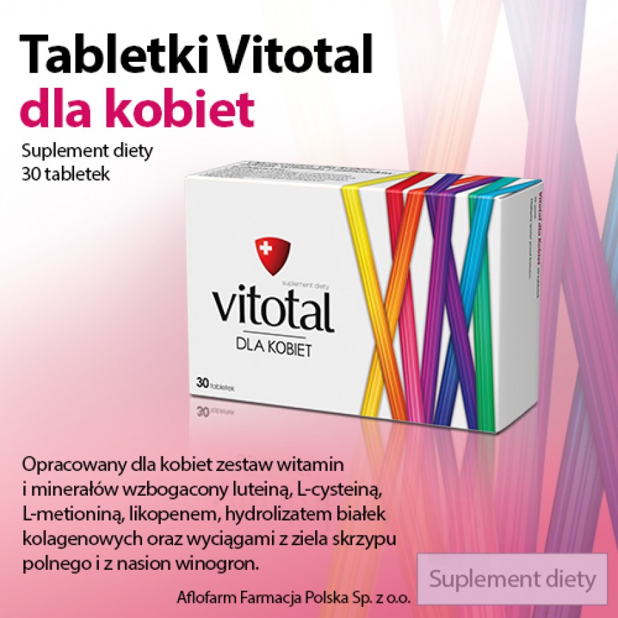 Miniaturka artykułu - #0 VITOTAL dla kobiet, 30 tabletek