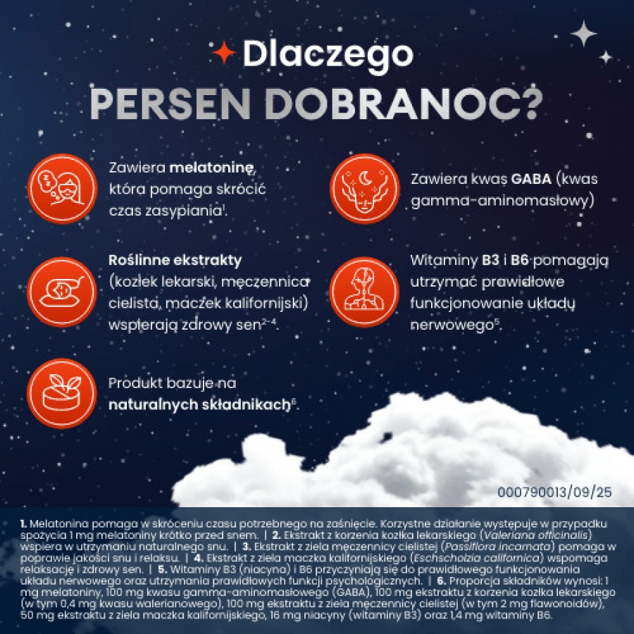 Miniaturka artykułu - #1 Persen Dobranoc, 20 tabl. - suplement diety z melatoniną