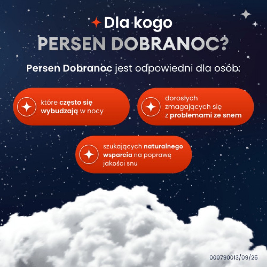 Zdjęcie produktu - 2 Persen Dobranoc, 20 tabl. - suplement diety z melatoniną