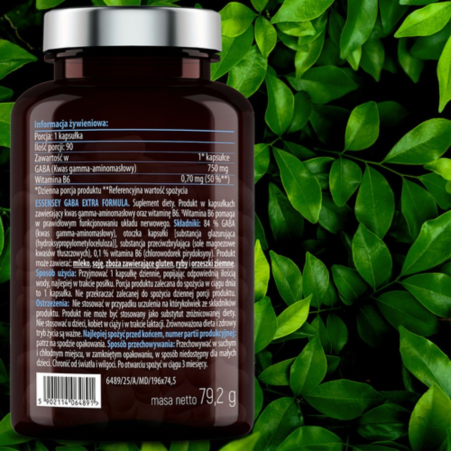 Zdjęcie produktu - 4 Essensey Gaba Extra Formula, 90 kaps.