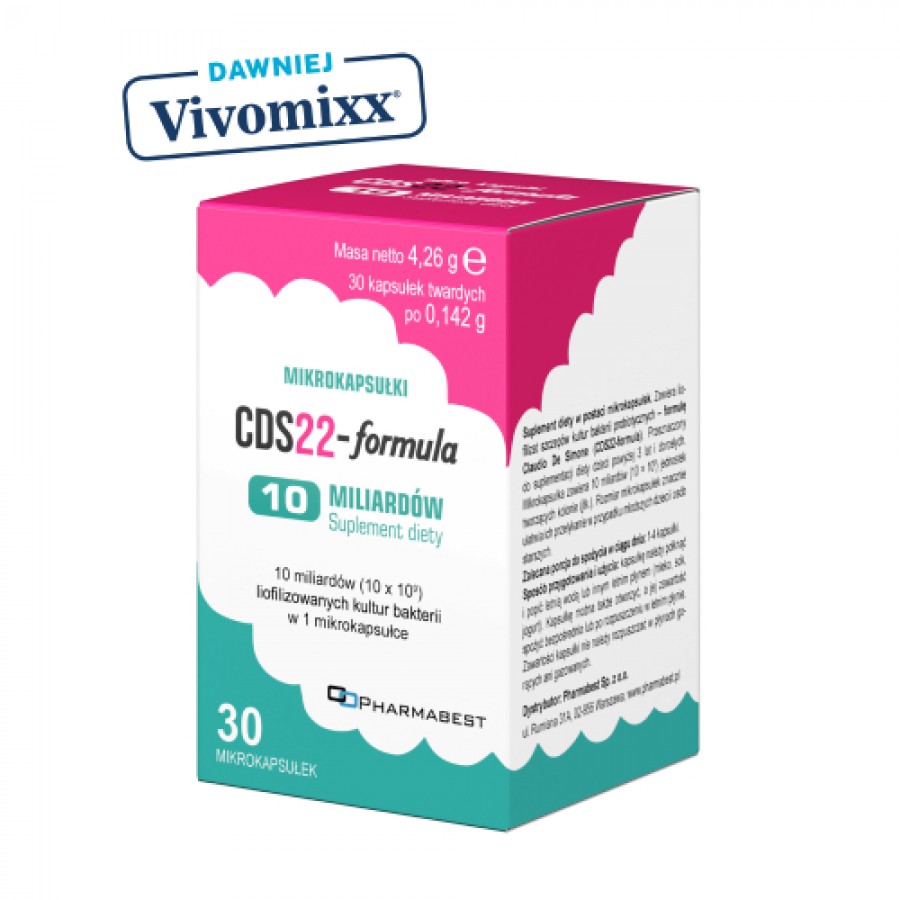 Miniaturka artykułu - #0 CDS22-formula 10 mld mikrokapsułki, 30 szt. (dawniej Vivomixx)