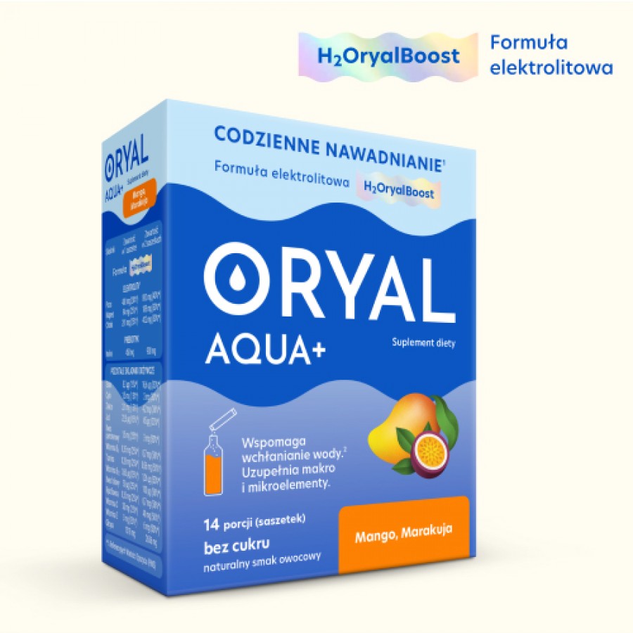Miniaturka artykułu - #0 Oryal Aqua+ Mango, Marakuja, 14 sasz.