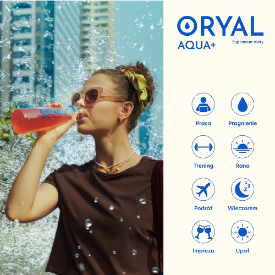 Zdjęcie produktu - 4 Oryal Aqua+ Wiśnia z Nutą Wanilii, 14 sasz.