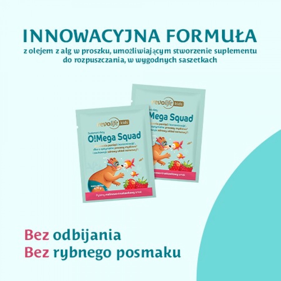 Zdjęcie produktu - 2 Zestaw startowy Revolife O!Mega Squad smak malinowo-truskawkowy, 3 sasz.