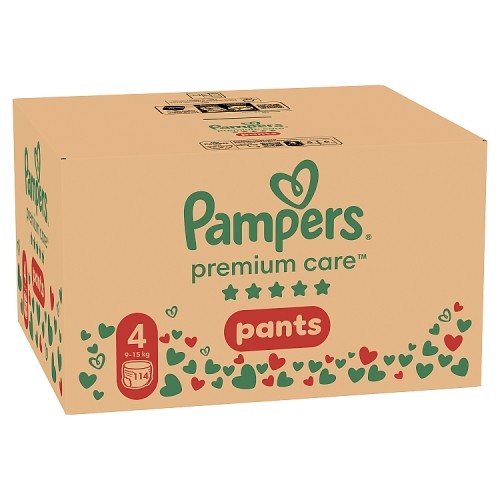 Zdjęcie produktu - 5 Pampers Premium Care Pants 4 Pieluchomajtki dla dzieci 9&ndash;15 kg, 114 szt.