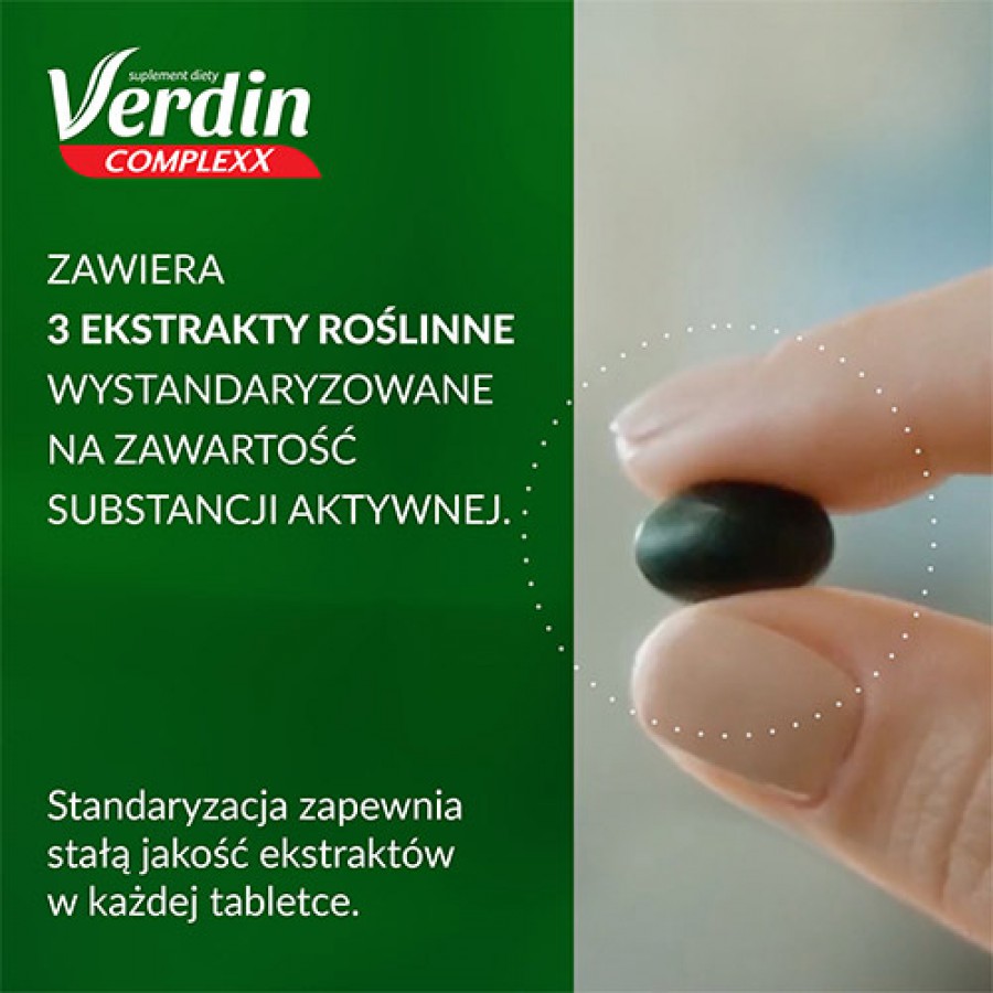Zdjęcie produktu - 3 Verdin Complexx - 30 tabletek