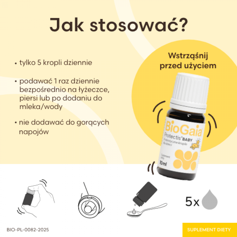 Zdjęcie produktu - 4 BioGaia Protectis Baby Probiotyczne krople dla dzieci, 10 ml