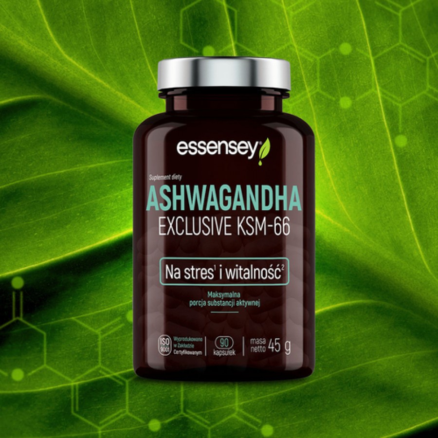 Zdjęcie produktu - 2 Essensey Ashwagandha Exclusive KSM-66, 90 kaps.