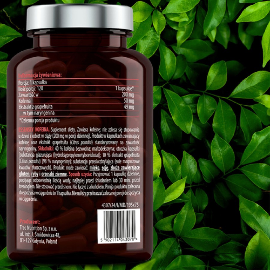 Zdjęcie produktu - 4 Essensey Kofeina, 120 kaps.
