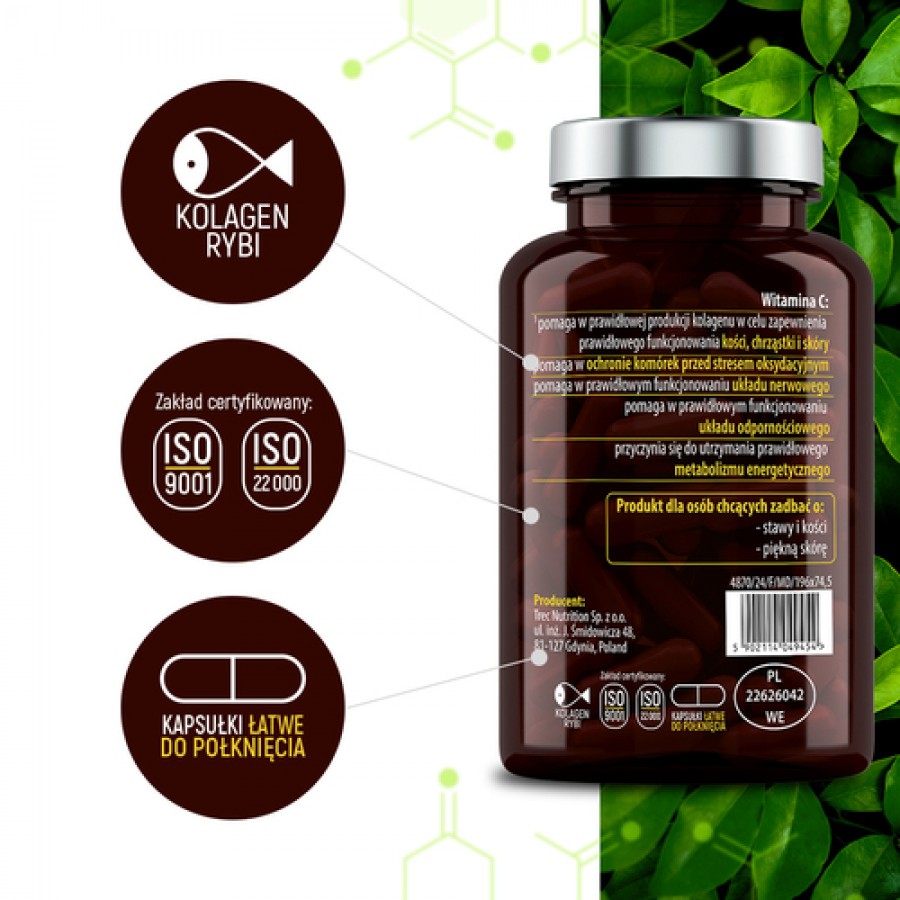 Miniaturka artykułu - #1 Essensey Kolagen Rybi Forte 2200 mg, 120 kaps.