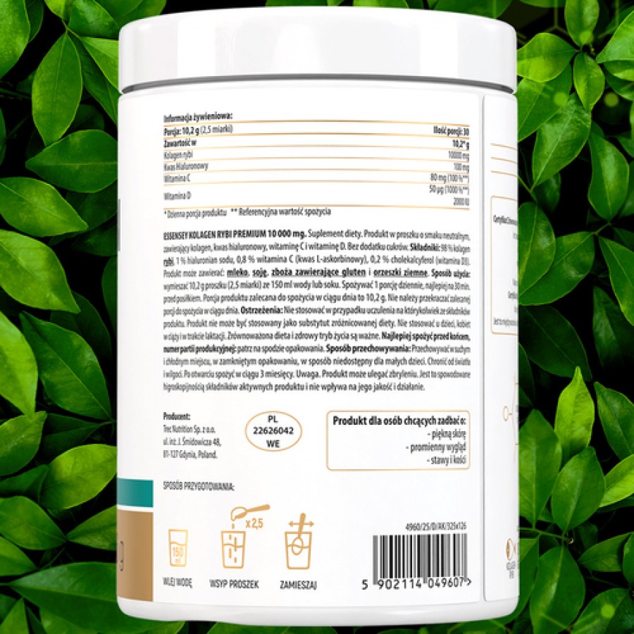 Zdjęcie produktu - 2 Essensey Kolagen Rybi Premium 10000 mg smak neutralny, 306 g