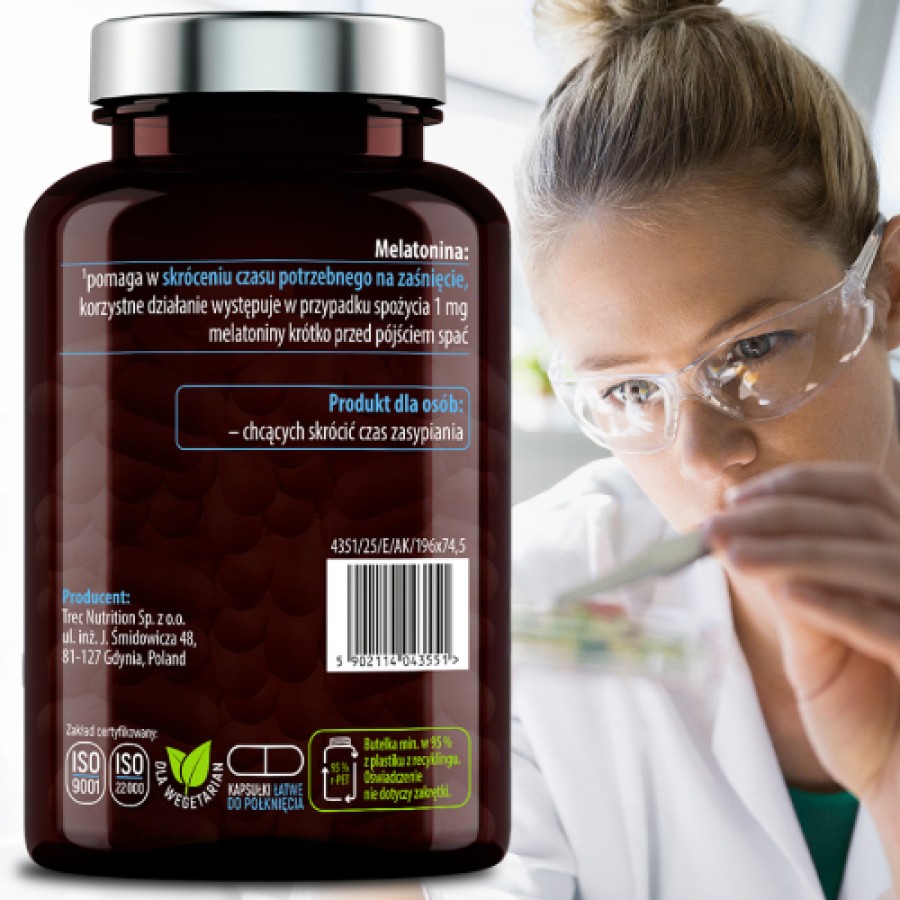 Zdjęcie produktu - 3 Essensey Melatonina, 120 kaps.