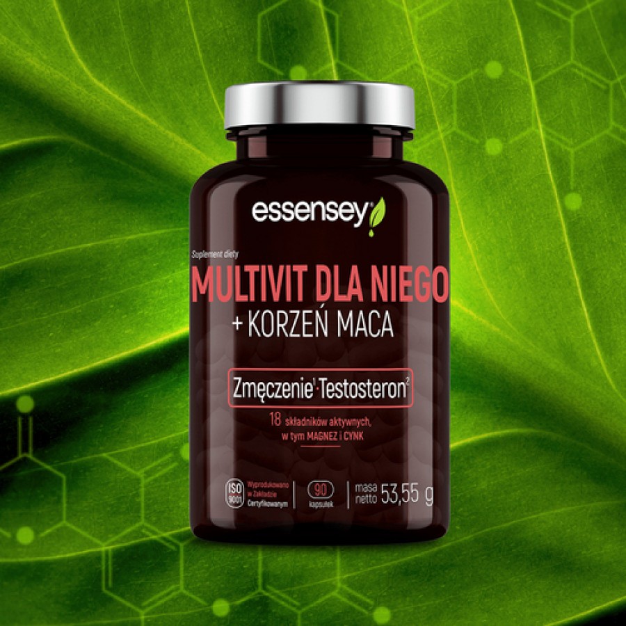 Zdjęcie produktu - 2 Essensey MultiVit dla niego + Korzeń Maca, 90 kaps.