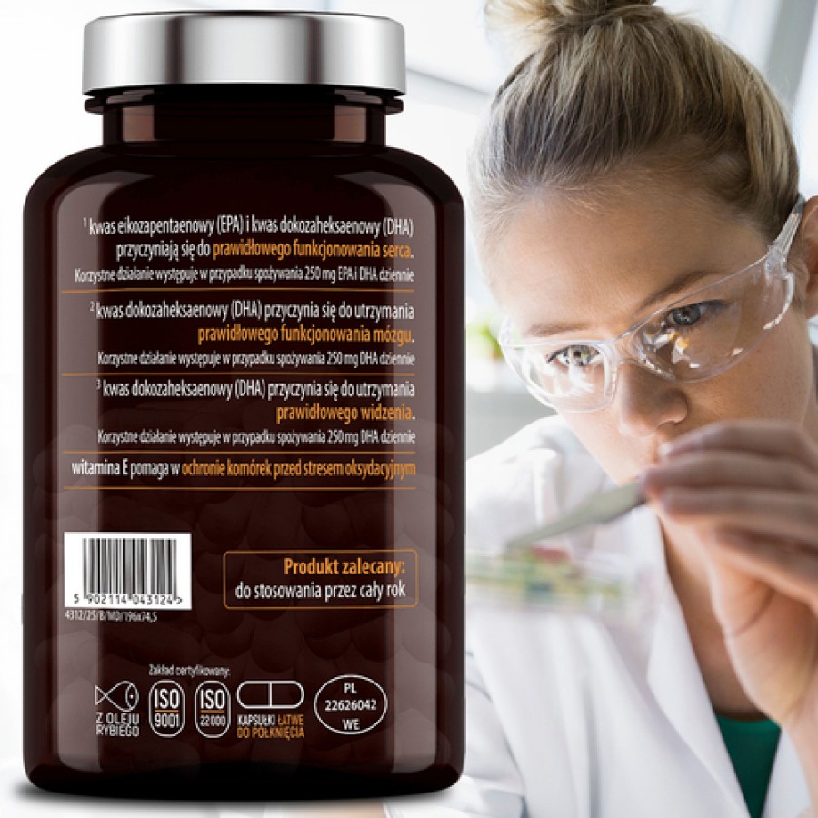 Zdjęcie produktu - 3 Essensey Omega 3,  90 kaps.