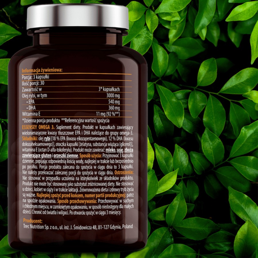 Zdjęcie produktu - 4 Essensey Omega 3,  90 kaps.