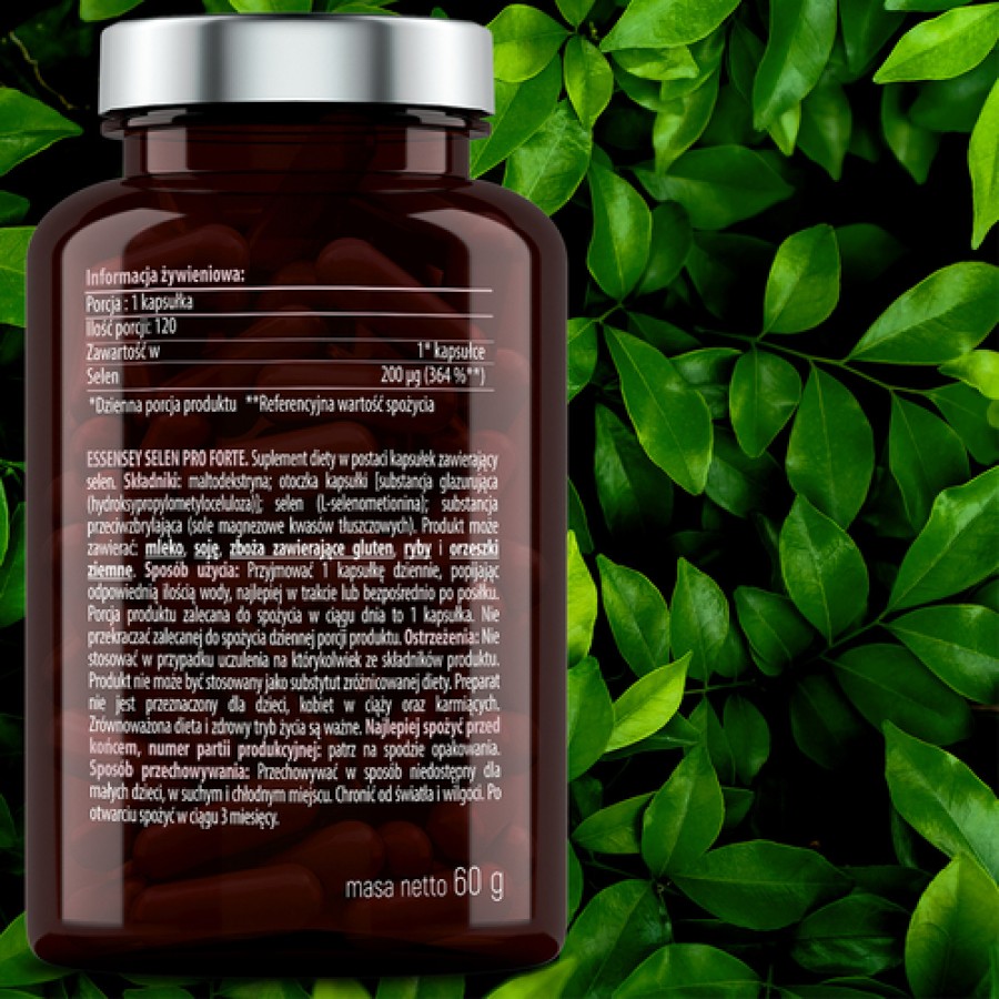 Zdjęcie produktu - 4 Essensey Selen Pro Forte, 120 kaps.