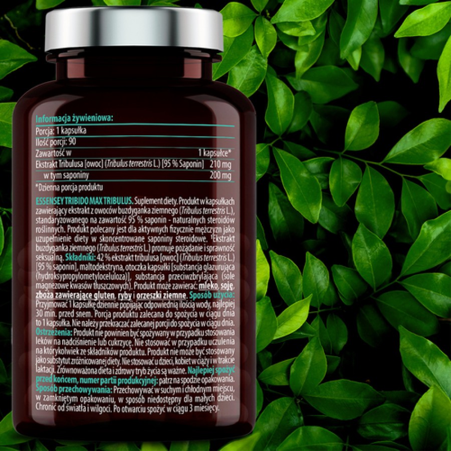 Zdjęcie produktu - 4 Essesnsey Tribido Max Tribulus, 90 kaps.