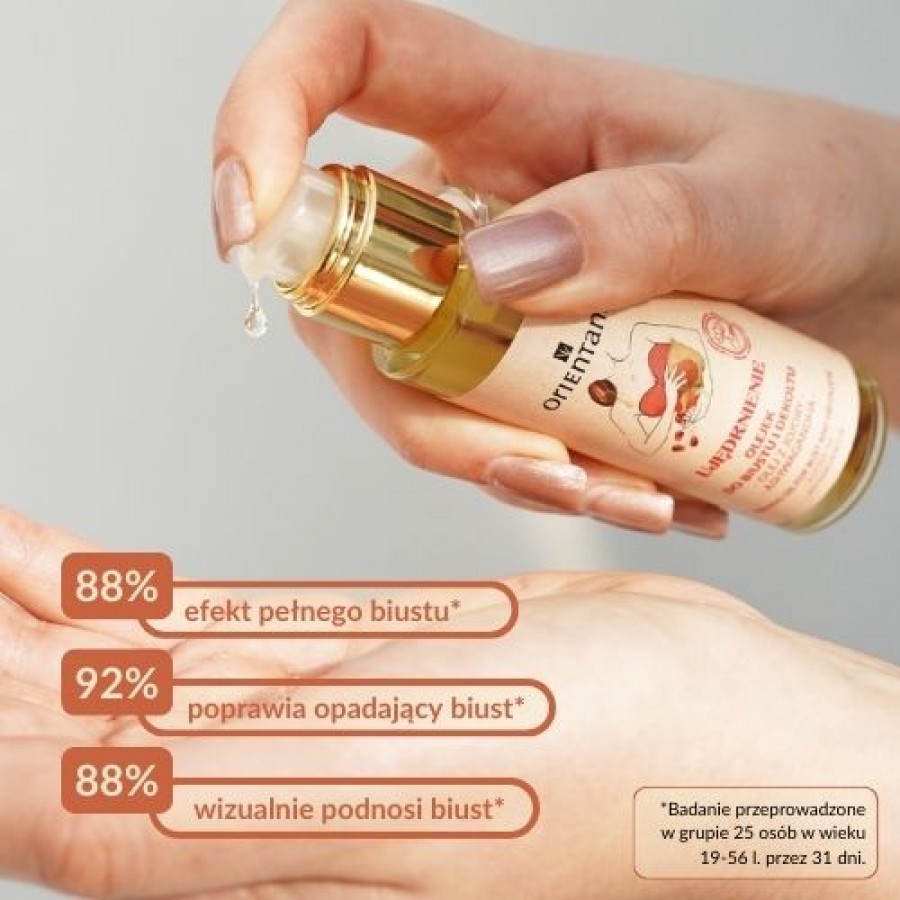 Miniaturka artykułu - #1 Orientana Olejek do biustu i dekoltu z olejem jojoba i ashwagandhą, 30 ml