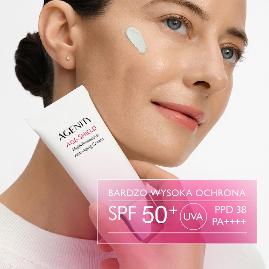 Miniaturka artykułu - #1 Agenity Age-Shield Multi-ochronny krem przeciwstarzeniowy na dzień SPF 50+, 50 ml