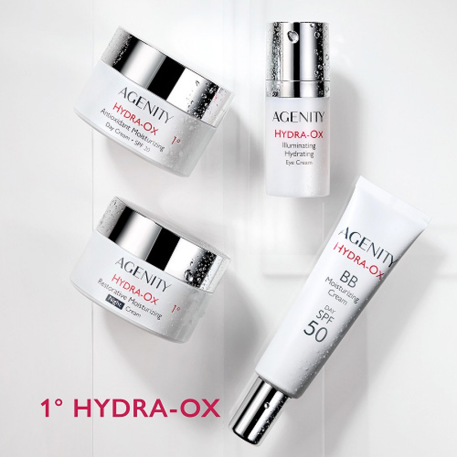 Zdjęcie produktu - 3 Agenity Hydra-Ox Antyoksydacyjny krem nawilżający na dzień SPF 20, 50 ml