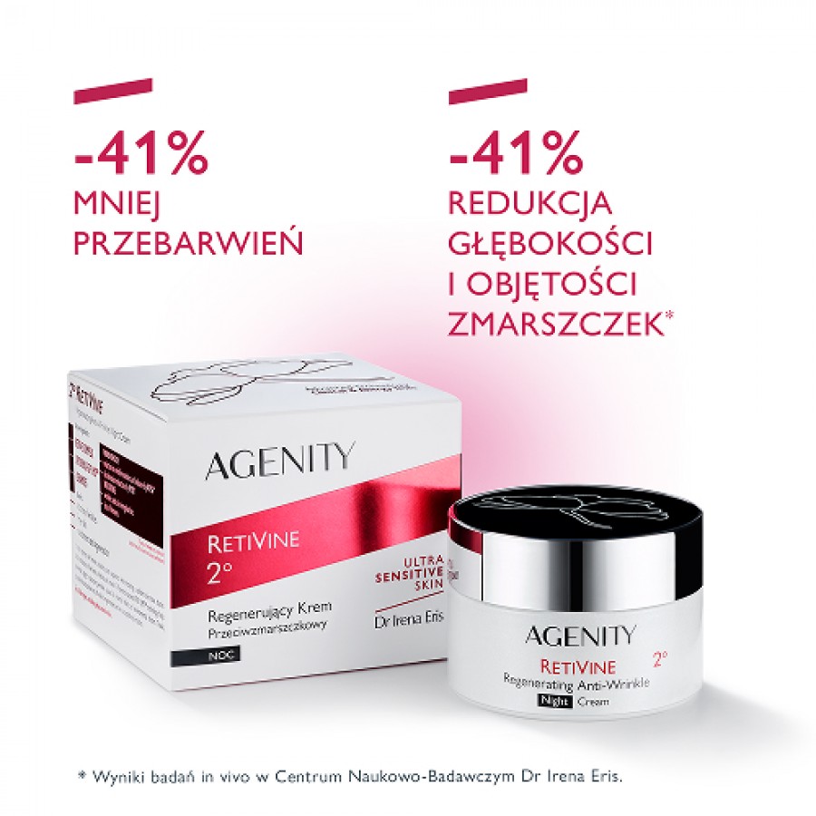 Miniaturka artykułu - #0 Agenity Rerivine Regenerujący krem Przeciwzmarszczkowy na noc, 50 ml