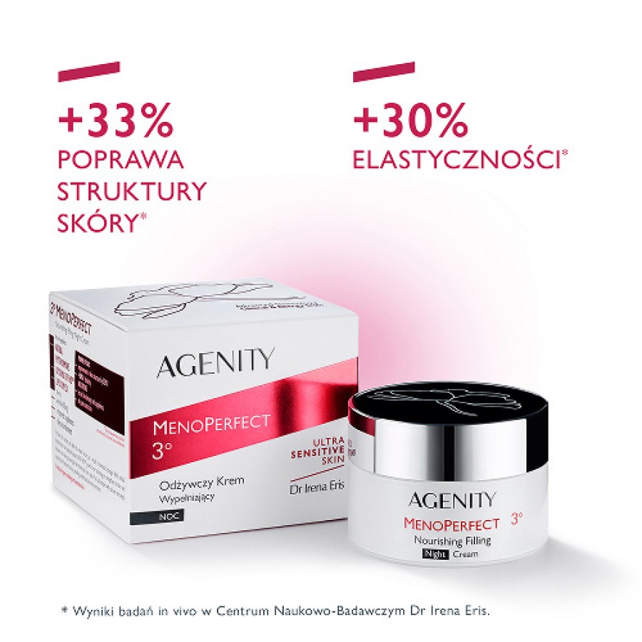 Miniaturka artykułu - #0 Agenity MenoPerfect 3&deg; Odżywczy krem wypełniający na noc, 50 ml