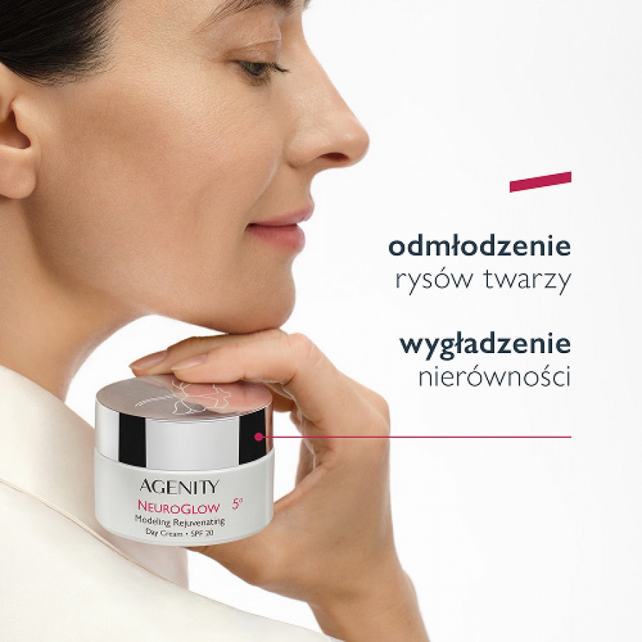 Miniaturka artykułu - #1 Agenity Neuroglow Modelujący krem odmładzający na dzień SPF 20, 50 ml
