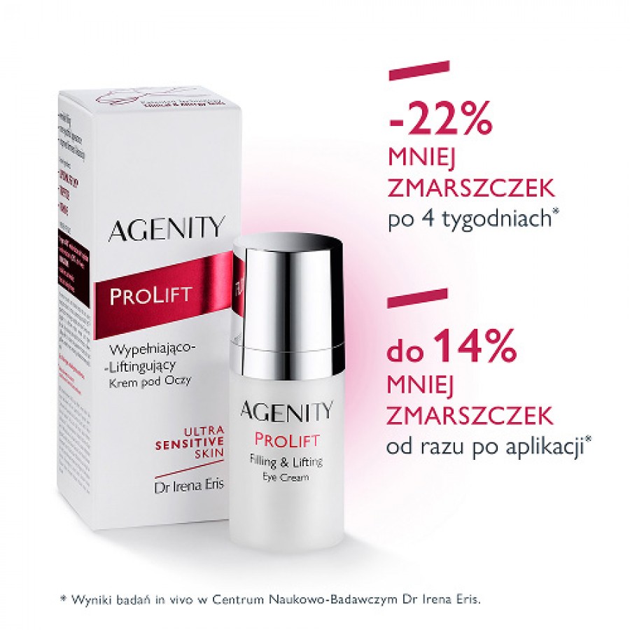 Miniaturka artykułu - #0 Agenity Prolift Wypełniająco-liftingujący krem pod oczy, 15 ml