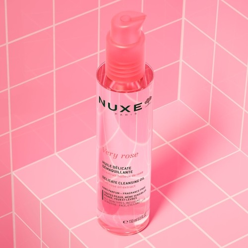 Miniaturka artykułu - #0 Nuxe Very Rose Delikatny olejek do demakijażu, 150 ml