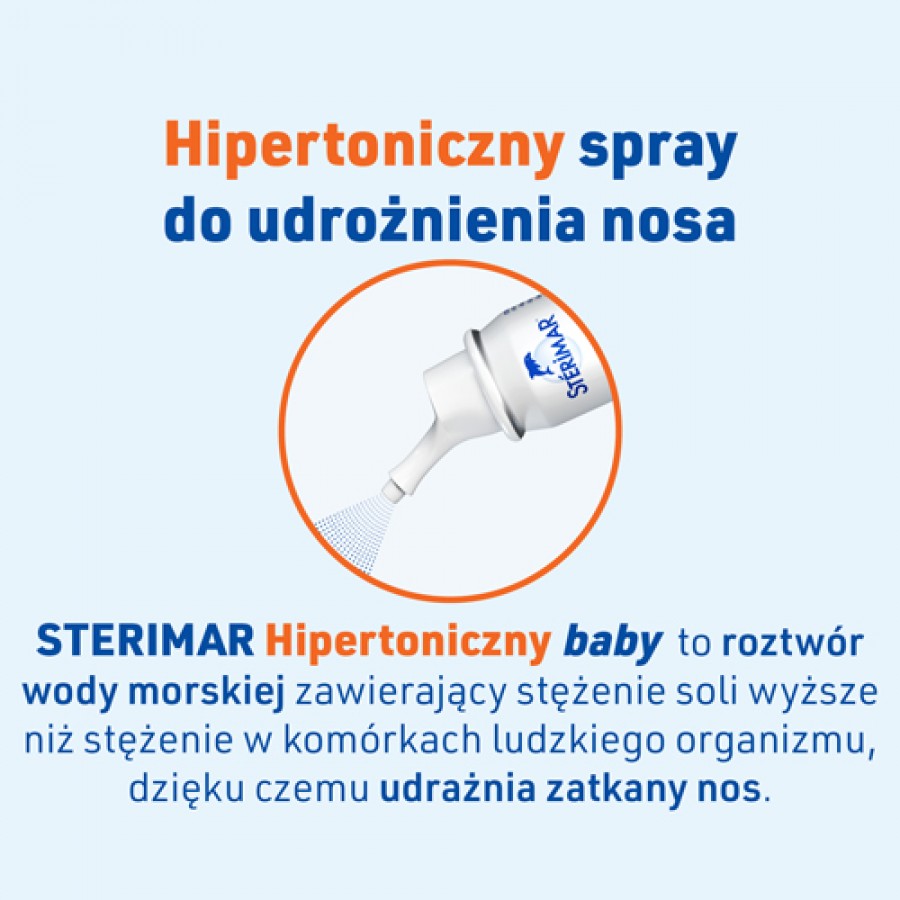 Zdjęcie produktu - 2 STERIMAR BABY Hipertoniczny z  miedzią - 50 ml 