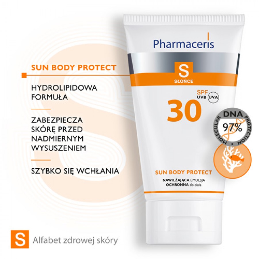 Zdjęcie produktu - 2 PHARMACERIS S SUN PROTECT Nawilżająca emulsja do opalania SPF30 - 150 ml