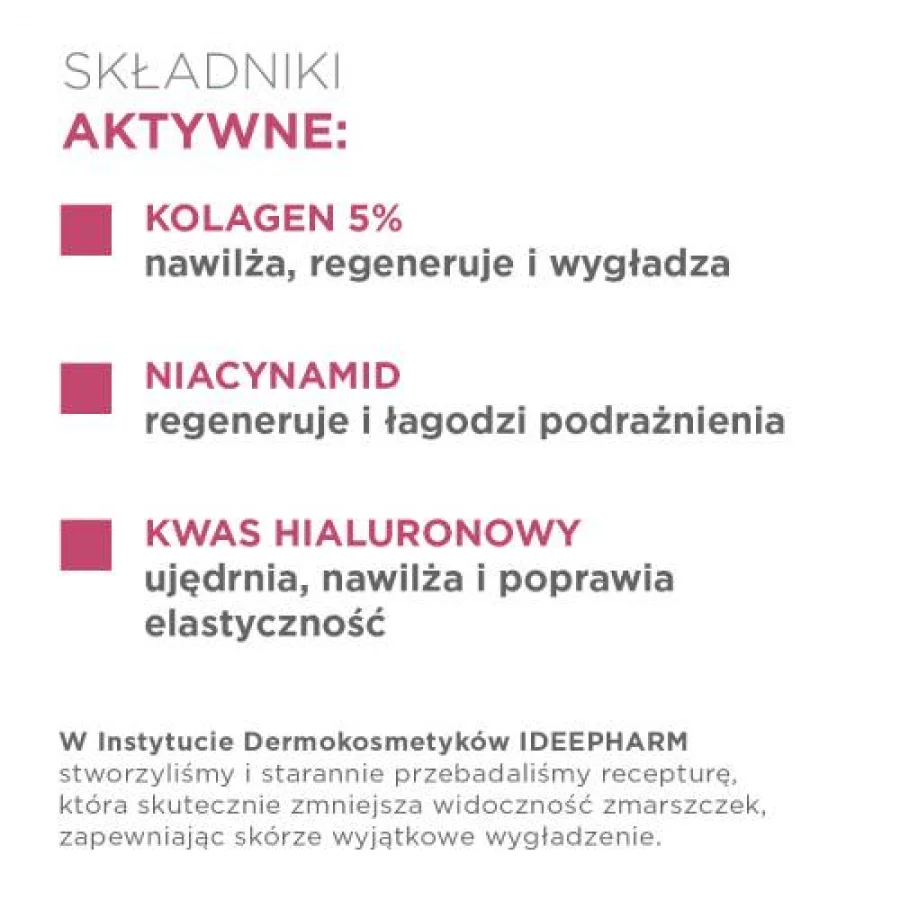 #2 – Idee Derm Kolagen Filler Krem wypełniający zmarszczki z kolagenem 5%, 50 ml