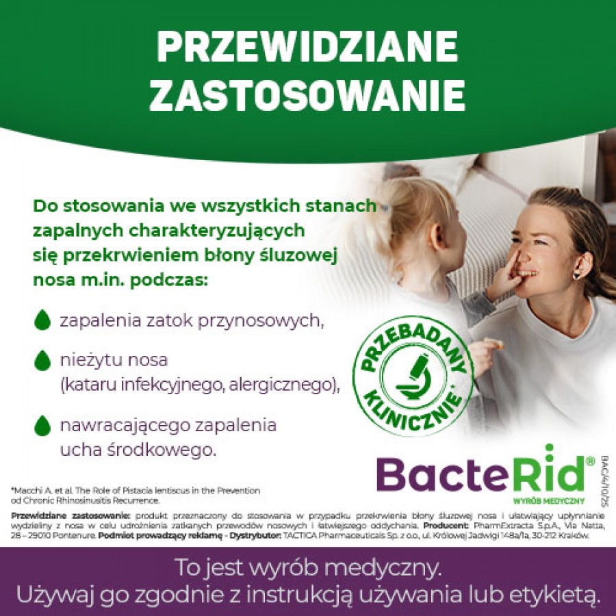 Zdjęcie produktu - 3 BacteRid krople do nosa, 15 ml
