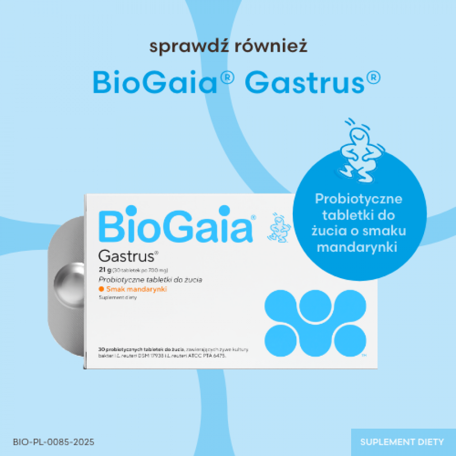 Zdjęcie produktu - 5 Biogaia Gastrus IBS, 60 kaps.