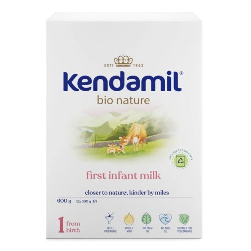 Miniaturka artykułu - #0 Kendamil BIO Nature 1 Mleko początkowe w proszku dla niemowląt od urodzenia, 600 g