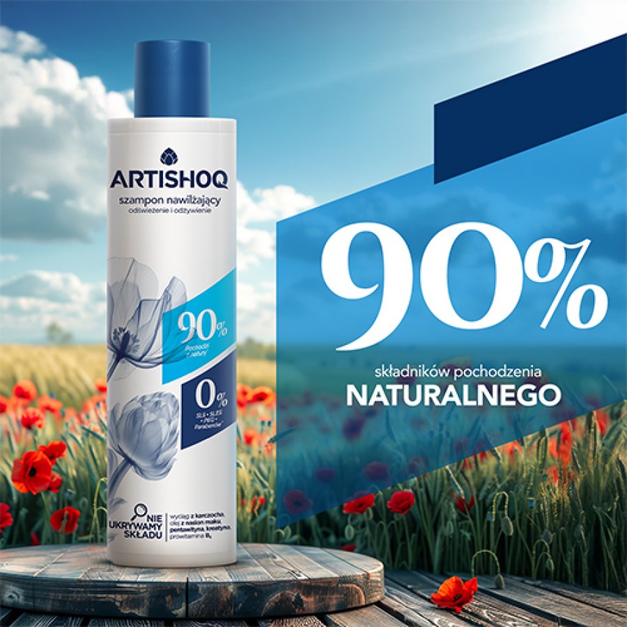 Zdjęcie produktu - 2 Artishoq Szampon nawilżający Odświeżenie i odżywienie, 200 ml