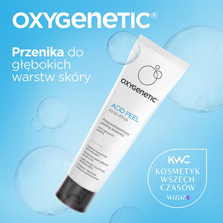 Miniaturka artykułu - #0 Oxygenetic Acid Peel AHA+PHA Przeciwstarzeniowy peeling kwasowy, 50 ml
