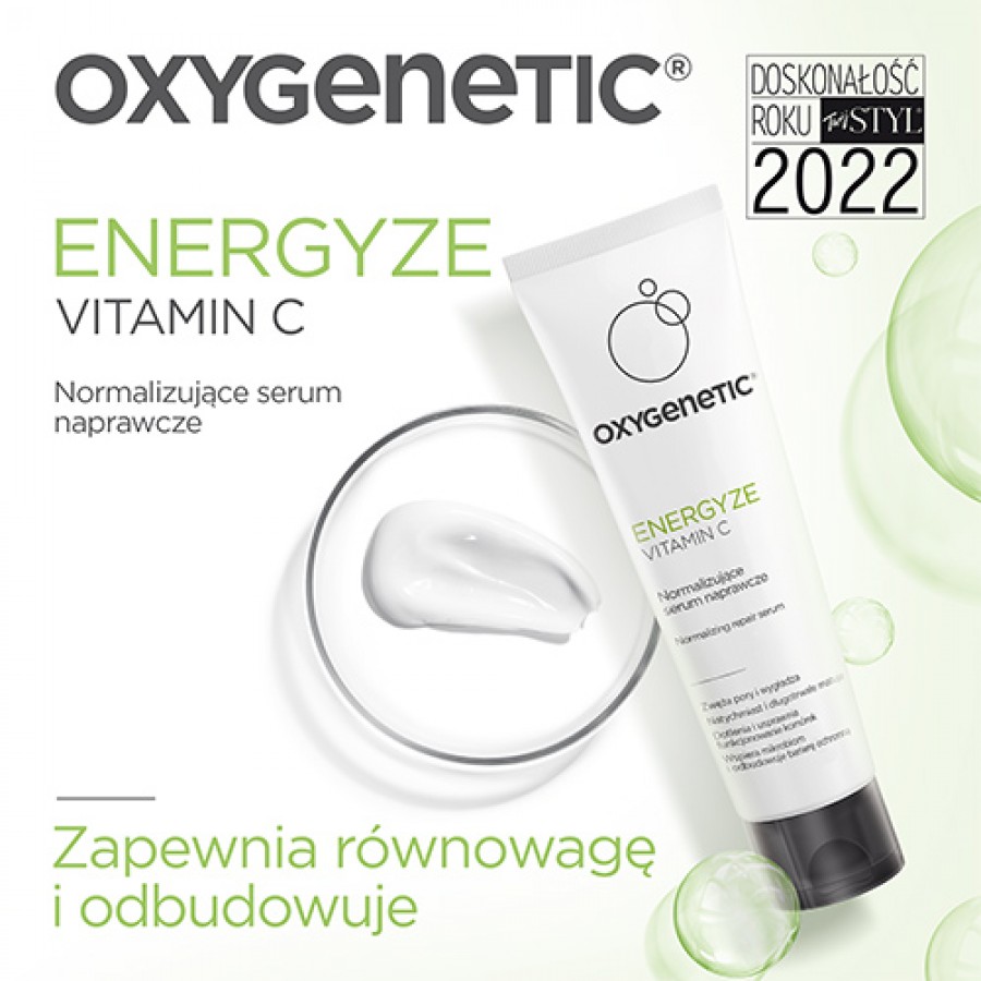 Miniaturka artykułu - #1 Oxygenetic Energyze Vitamin C Normalizujące serum naprawcze z witaminą C, 50 ml