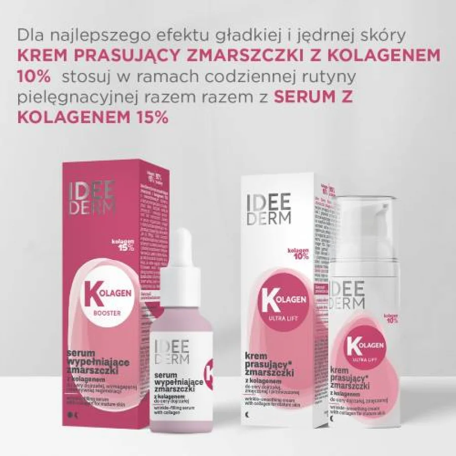 #3 – Idee Derm Krem prasujący zmarszczki z kolagenem 10% do cery dojrzałej, 50 ml
