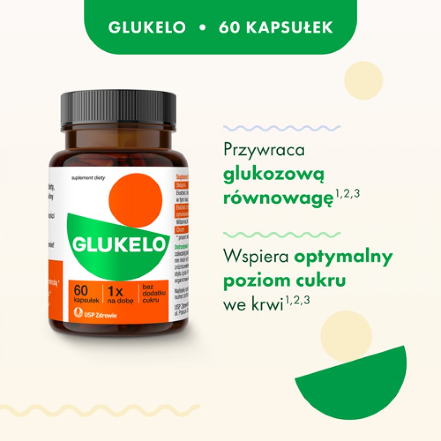 Zdjęcie produktu - 1 Glukelo, 60 kaps.