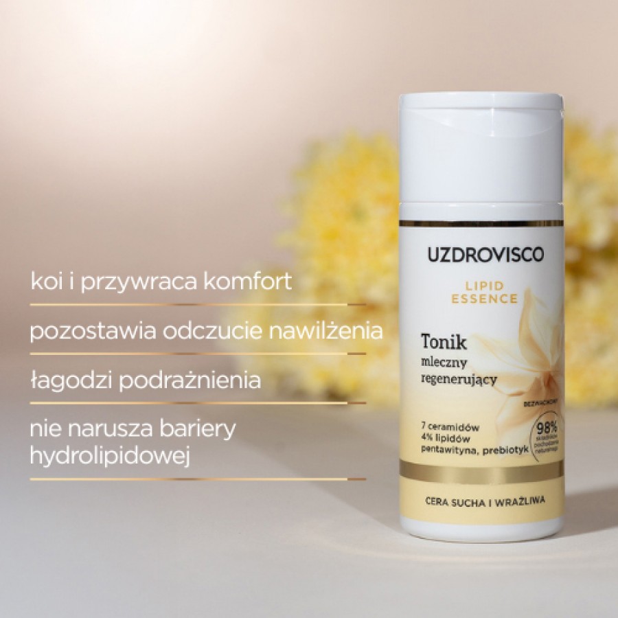 Miniaturka artykułu - #1 Uzdrovisco Lipid Essence Tonik mleczny regenerujący, 150 ml