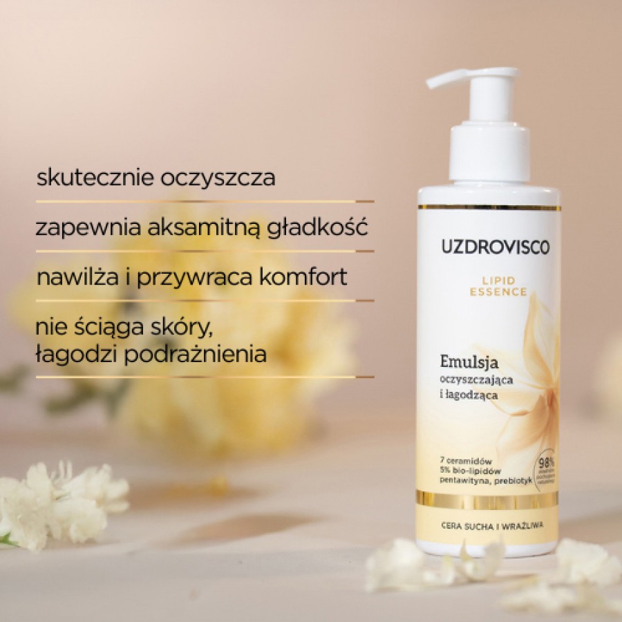 Miniaturka artykułu - #1 Uzdrovisco Lipid Essence Emulsja oczyszczająca i łagodzącą, 200 ml