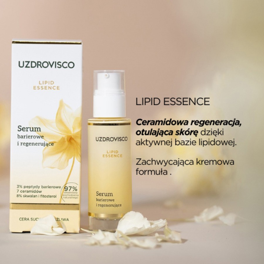 Miniaturka artykułu - #0 Uzdrovisco Lipid Essence Serum barierowe i regenerujące, 30 ml