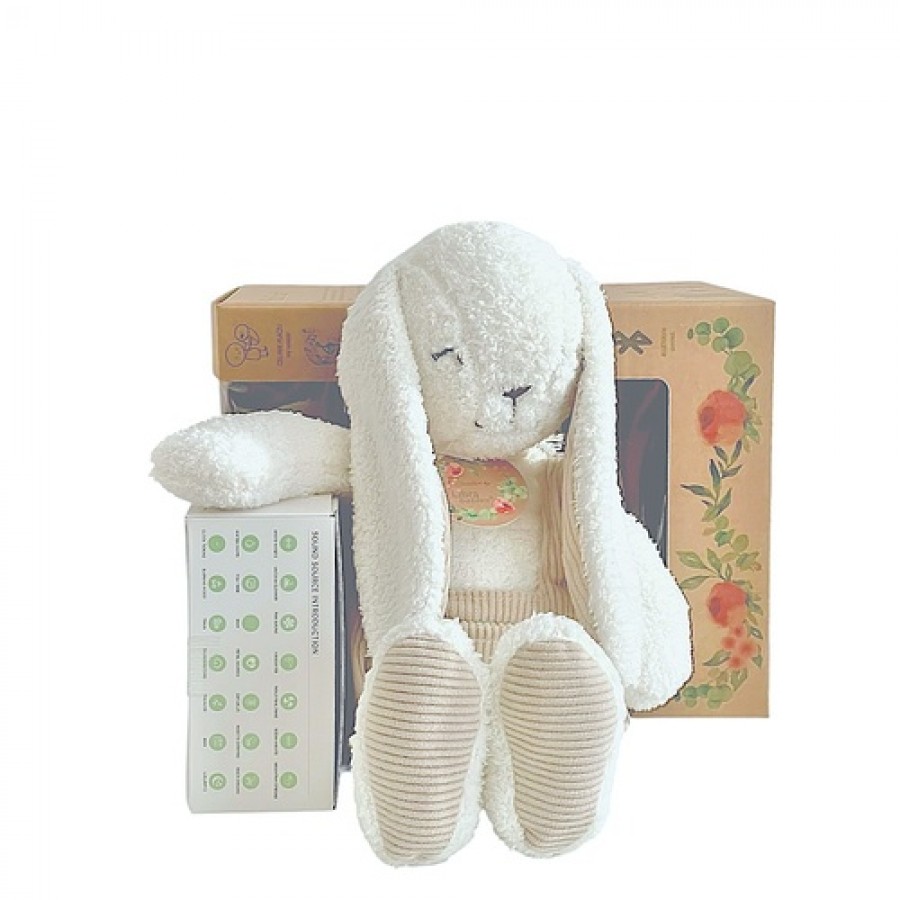 Miniaturka artykułu - #1 Libra-Babies Szumio Bunnie Kr&oacute;lik przytulanka biały 6w1 lampka 26 melodii bluetooth