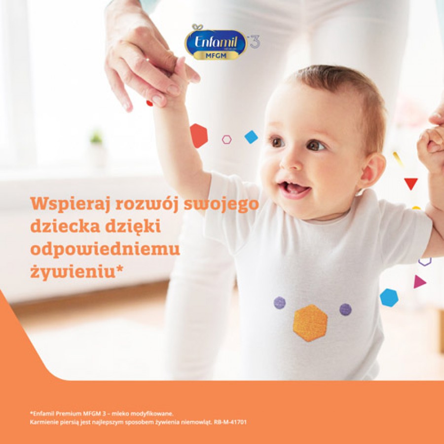 Miniaturka artykułu - #0 Enfamil Premium MFGM 3 Mleko modyfikowane dla dzieci powyżej 1. roku życia, 800 g