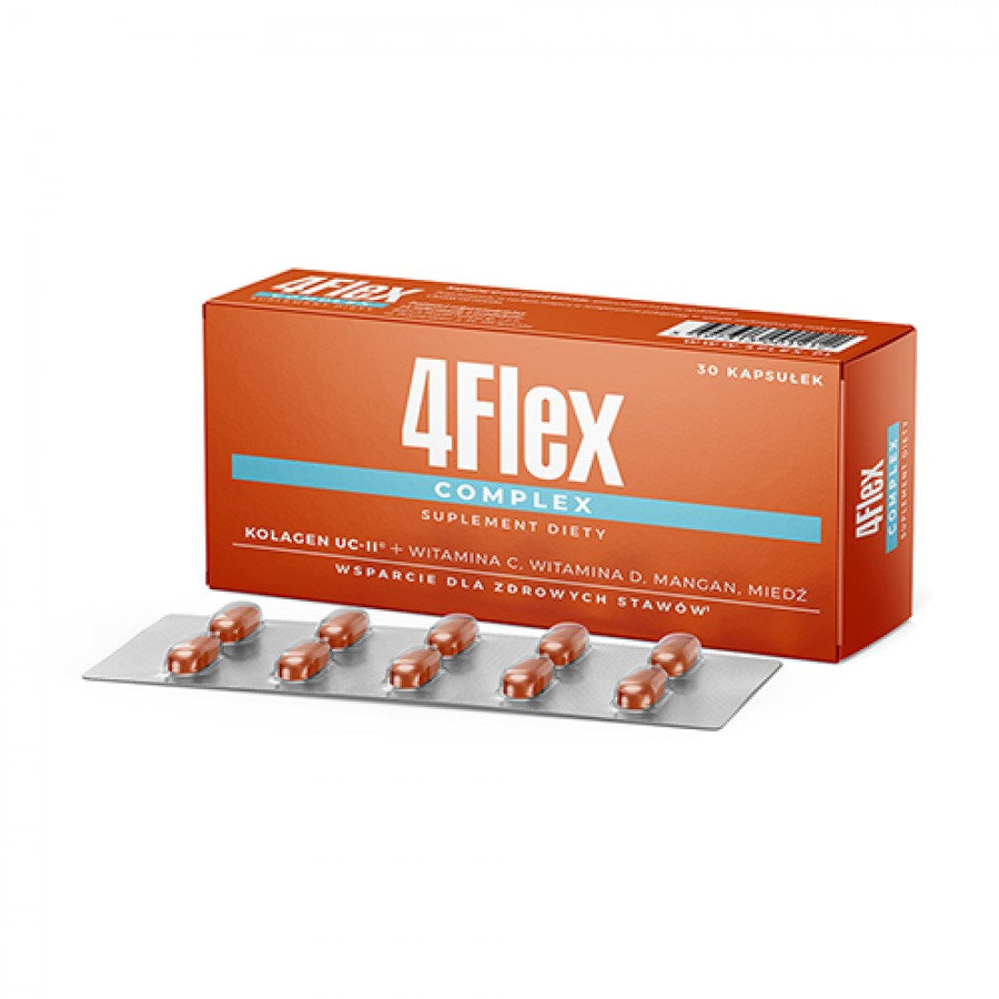 Miniaturka artykułu - #0 4Flex Complex, 30 kaps. - suplement diety z kolagenem