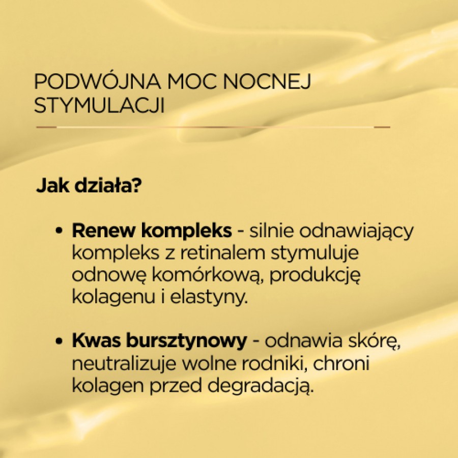 Zdjęcie produktu - 3 Uzdrovisco Night Renew Krem stymulujący i przeciwzmarszczkowy na noc, 50 ml