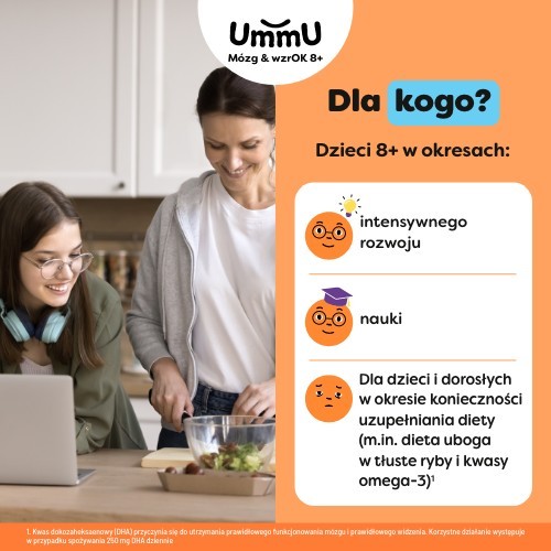 Zdjęcie produktu - 4 UmmU M&oacute;zg & wzrOK 8+, 240 kaps. - dla dzieci i dorosłych